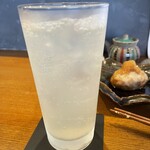 お料理とお酒 oto - 鳳凰美田レモン酒ソーダ割。ほろにがで旨い