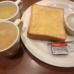 ガスト - トースト&ゆで卵セット420円