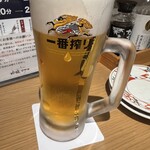 吟醸マグロ - まずはビール