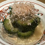 吟醸マグロ - ゴーヤ梅ジュレのせ