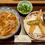 京うどん 生蕎麦 岡北 - 天ぷらうどん❗️
