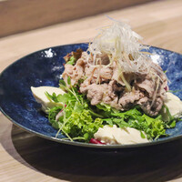 豆腐と豚しゃぶサラダ 胡麻ドレッシング