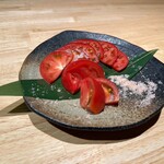 和庵ごん兵衛 - 若松産トマトスライス