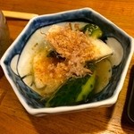 Uodokoro Uohei - キュウリと山芋の梅風味の浅漬け