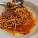 キッチン ブルー グローブ - ソースが残るので