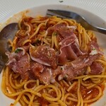 キッチン ブルー グローブ - 生ハムを解して