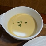 キッチン ブルー グローブ - 冷製コーンスープのアッブ