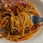 キッチン ブルー グローブ - パスタと絡めます