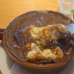 レストラン ケベック - 中にはチーズとホタテとエビ