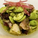 乃木坂 結 - 枝豆とタコ