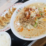 餃子の王将 - 野菜たっぷり担々麵 フェアセットＢ＋餃子３個