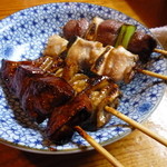 まいど - レバー、シロ、ネギマなど、鳥と豚の串