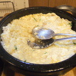 今日の詩 - 塩麻婆豆腐の石焼き御飯