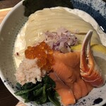 鴨出汁中華蕎麦 麺屋yoshiki - 蟹クリーミー塩つけ蕎麦