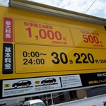 永福町 大勝軒 - 裏通りのコインPは30分220円。