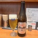 蝋燭屋 - アサヒスーパードライ瓶ビール700円