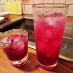 フジヤマ食堂 - 自家製赤紫蘇ジュース&サワー