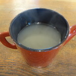 手打追分 - そば湯