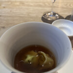 Itsuki - きのこのスープ、ミニラビオリ