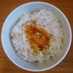 黄身醤油漬け山椒ご飯 並（150円）