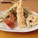 蕎麦切り わたなべ - 天せいろ、の、天ぷら