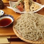 蕎麦切り わたなべ - 天せいろ、大盛り！