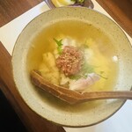 和彩むねや - ひらめの出汁茶漬け