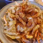 ゆで太郎 もつ次郎 - 野菜かき揚げ丼