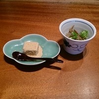 銀座 圓 - ごま豆腐とごぼうの煮付け