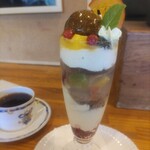 クリクリ - 夏のフルーツショコラパフェ¥1150(〜2024.7.15)
