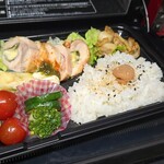 キッチン ブルー グローブ - ガランティーヌの下へレタスを追加