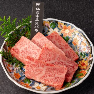 仙台牛の希少部位などを多数ご用意！