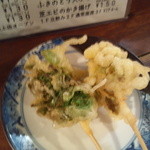 晩杯屋 - ふきのとうの天ぷ130円