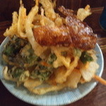 晩杯屋 - やさい天130円