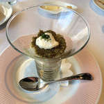 ル ボークープ - 前菜：ふきと白身魚のタルタル　ふきのとうタップナードソース