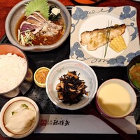 土佐料理 祢保希 赤坂店 - 週替り定食:黒むつ柚子胡椒焼き
