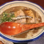 烈志笑魚油 麺香房 三く - かけラーメン