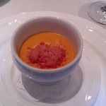 オオハラ エ シーアイイー - かに肉のタルタル　マヨネーズ和え　赤ピーマンムース