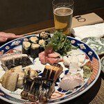 はらペコ屋 たま商店 - オリジナリティのある刺身盛合せ