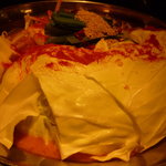 もつよし - 辛味噌もつ鍋（未完成）♪