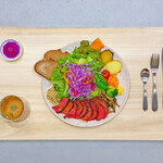 Na - 菜的健康早餐「烤牛肉与双份蔬菜拼盘」