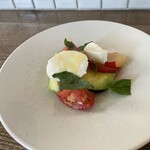 ラディアンツァ - 前菜　水茄子とトマトのカプレーゼ