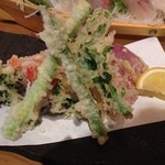 クロフネ - 春野菜の天ぷら