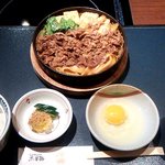 しゃぶしゃぶ・日本料理 木曽路 - すき焼き定食（ロース）＋肉大盛（2014.3）