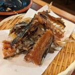 九州 熱中屋 - 豊後サバの頭や骨は揚げて骨せんべい