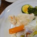 キッチン ブルー グローブ - カットして