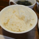 キッチン ブルー グローブ - ご飯大盛りのアップ