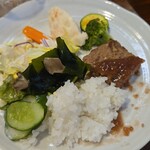 キッチン ブルー グローブ - 最後のワンプレート