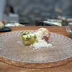 Refugeforestiere 五島 - ◆ズッキーニとポテトのオーブン焼き、半熟卵、タルタルソース、イタリア産生ハム お料理名を教えて頂いたのですが、失念しました。m(__)m