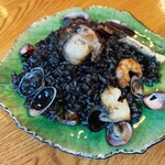 オセアノ - パエーリャ、ご飯の硬さも味も好みだった♪